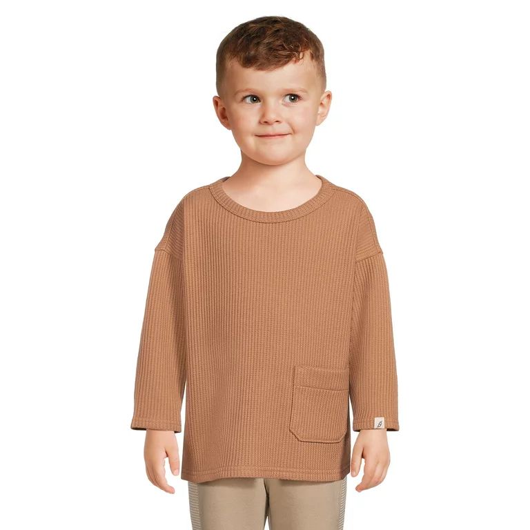 easy-peasy Toddler Boy Long Sleeve Boxy T-Shirt, Sizes 12 Months-5T | Walmart (US)