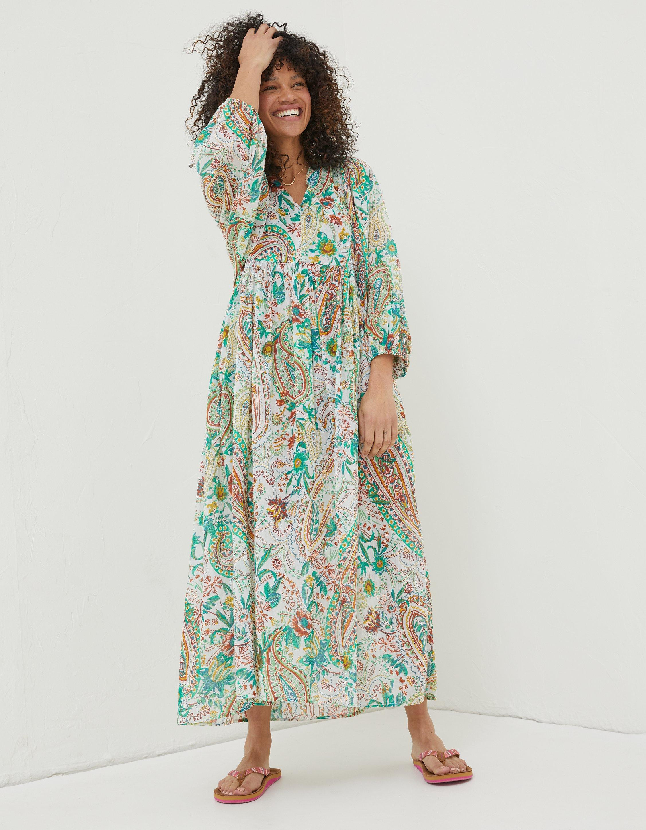 Beachwear Jocelyn Paisley Maxi Dress | Fat Face (UK&IE)