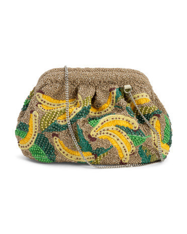 Beaded Banana Clutch Bag for Women | Leather | Marshalls