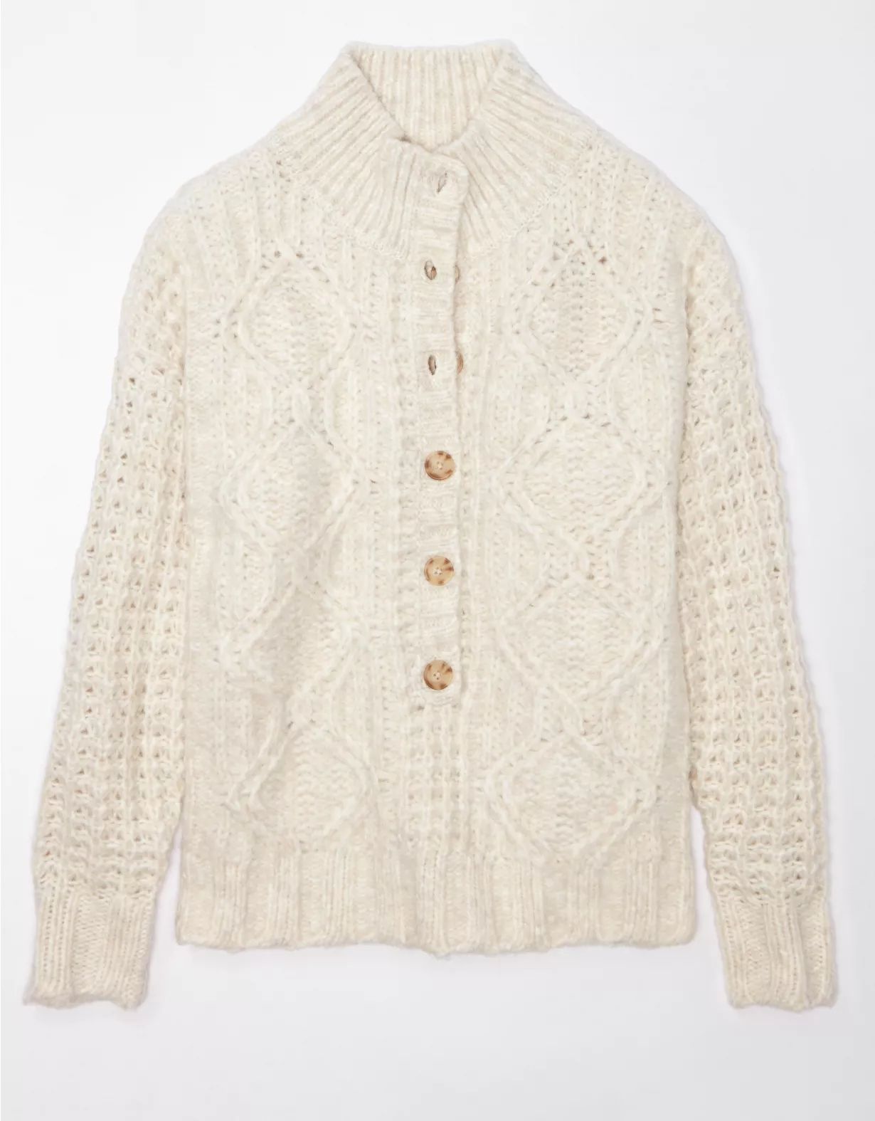 AE Oversized Cable-Knit Sweater | American Eagle Outfitters (US & CA)