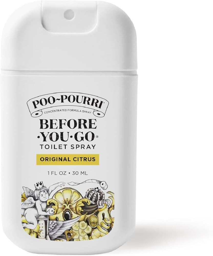 Poo-Pourri Before-You-Go Toilet Spray, Original Citrus, 1 Fl Oz Pocket Travel Size - Lemon, Berga... | Amazon (US)