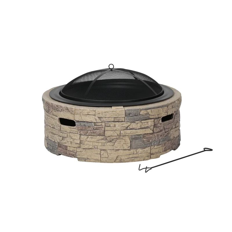 Koch Stone Wood Burning Fire Pit | Wayfair North America