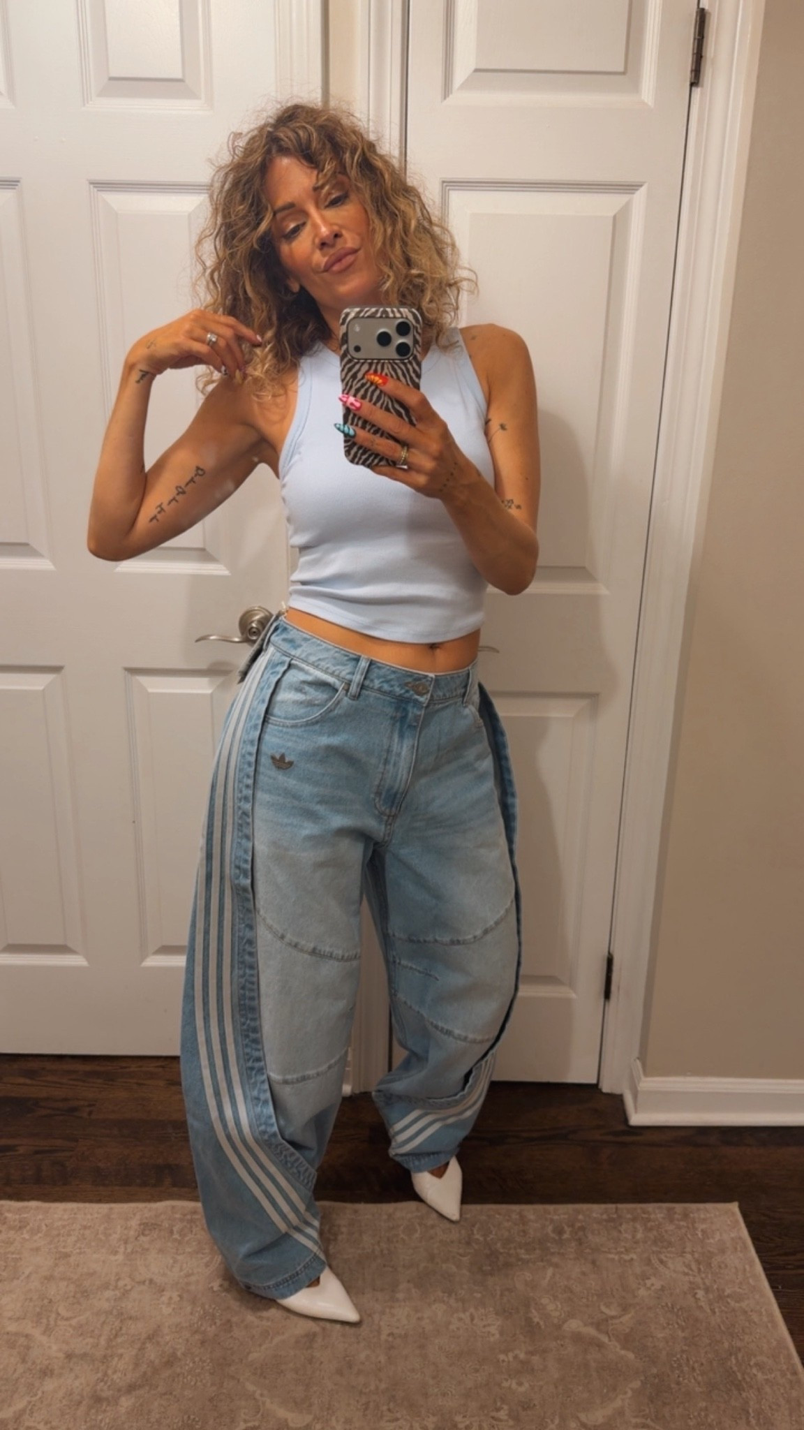 Wearing a 28 waist. Def a little big but love the baggy fit