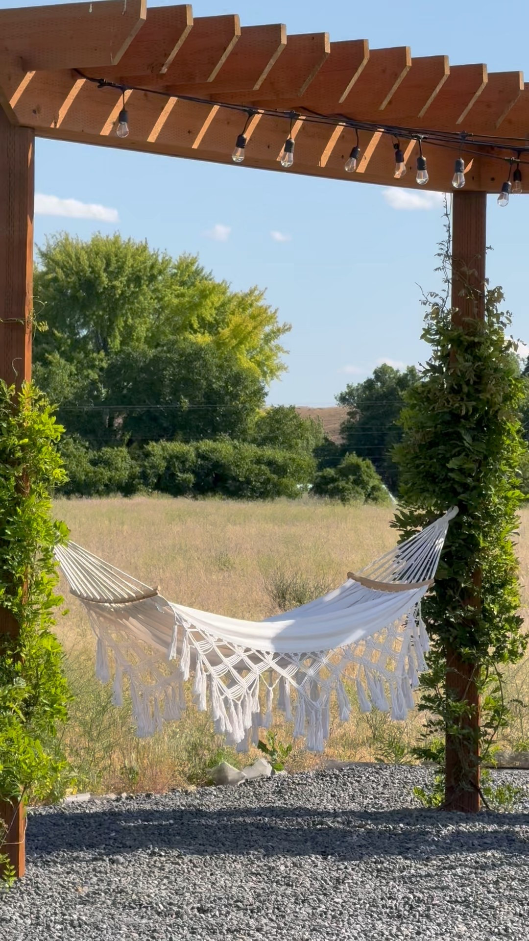 Boho backyard dreams ✨ This macrame hammock is my new favorite spot to unwind. It adds the perfect cozy touch under the pergola and makes every outdoor moment feel like a mini getaway 🤍


#HammockVibes #BackyardInspo #OutdoorChillZone #LTKhome #LTKoutdoor #BohoBackyard 

#LTKHome #LTKFindsUnder100 #LTKSaleAlert