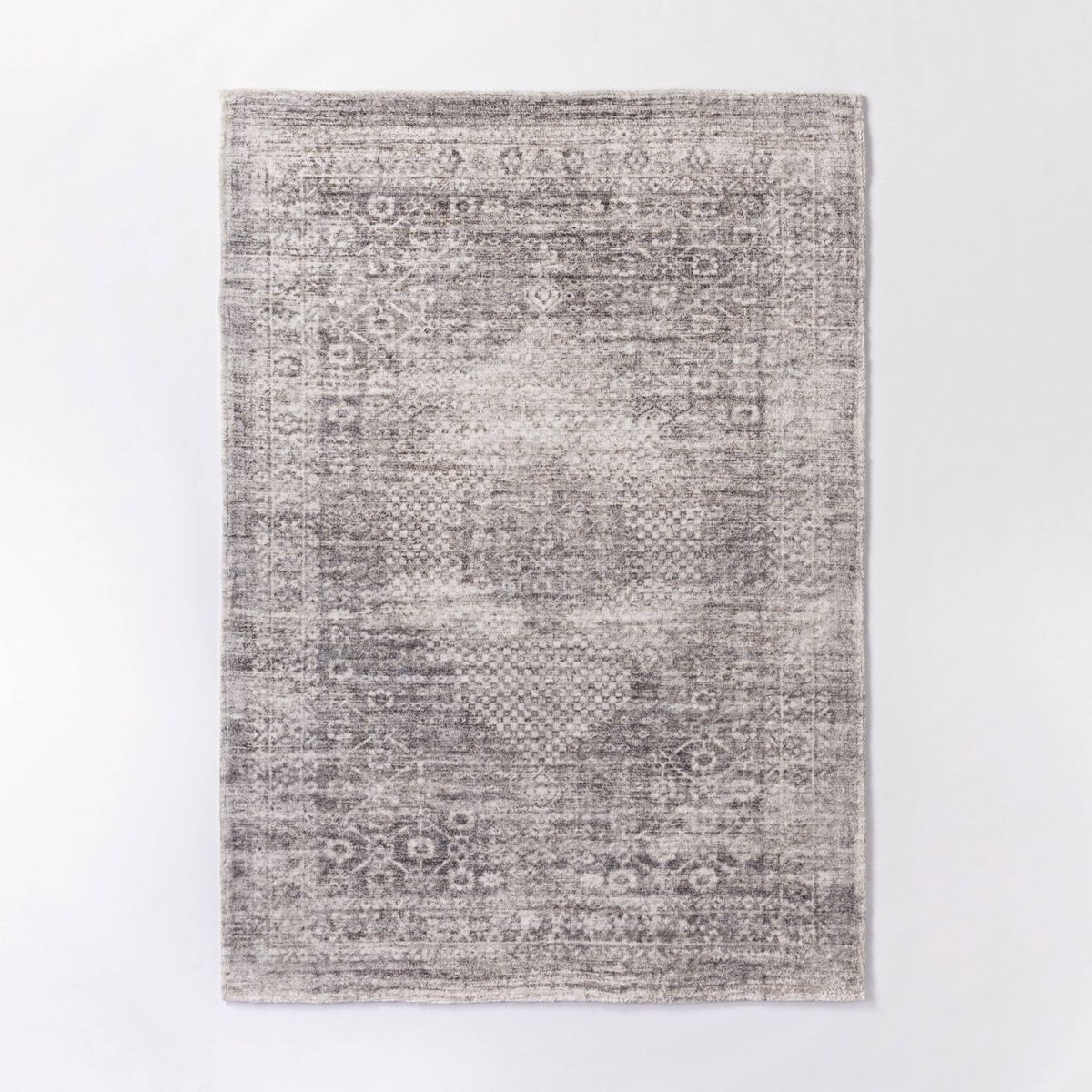 Millcreek Distressed Vintage Persian Rug Charcoal - Threshold™ designed with Studio Mcgee | Target