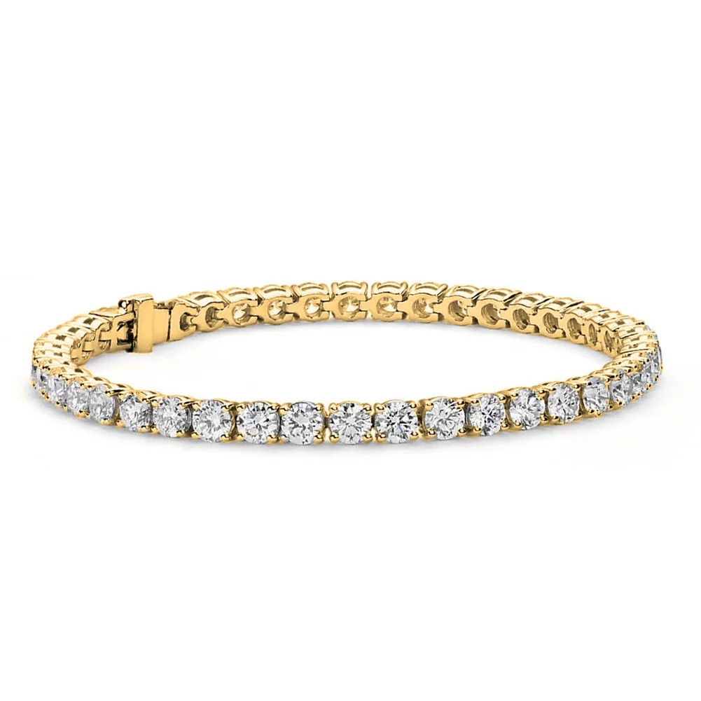 Cate & Chloe Olivia 18k Yellow Gold Plated Tennis Bracelet with Crystals | Women's Bracelet with ... | Walmart (US)