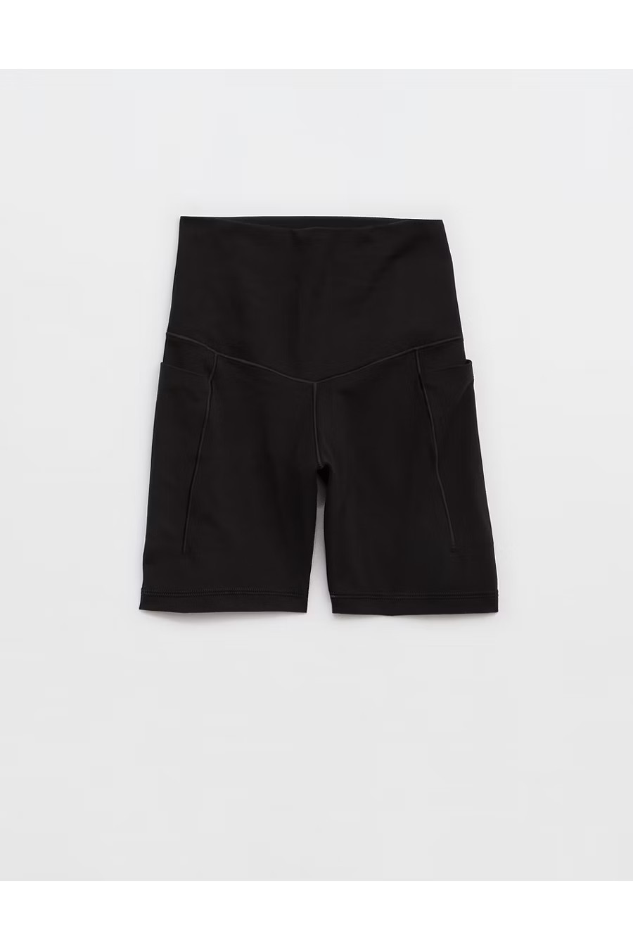 OFFLINE By Aerie Real Me XTRA High Waisted 5" Pocket Bike Short Women's True Black XXS | Aerie