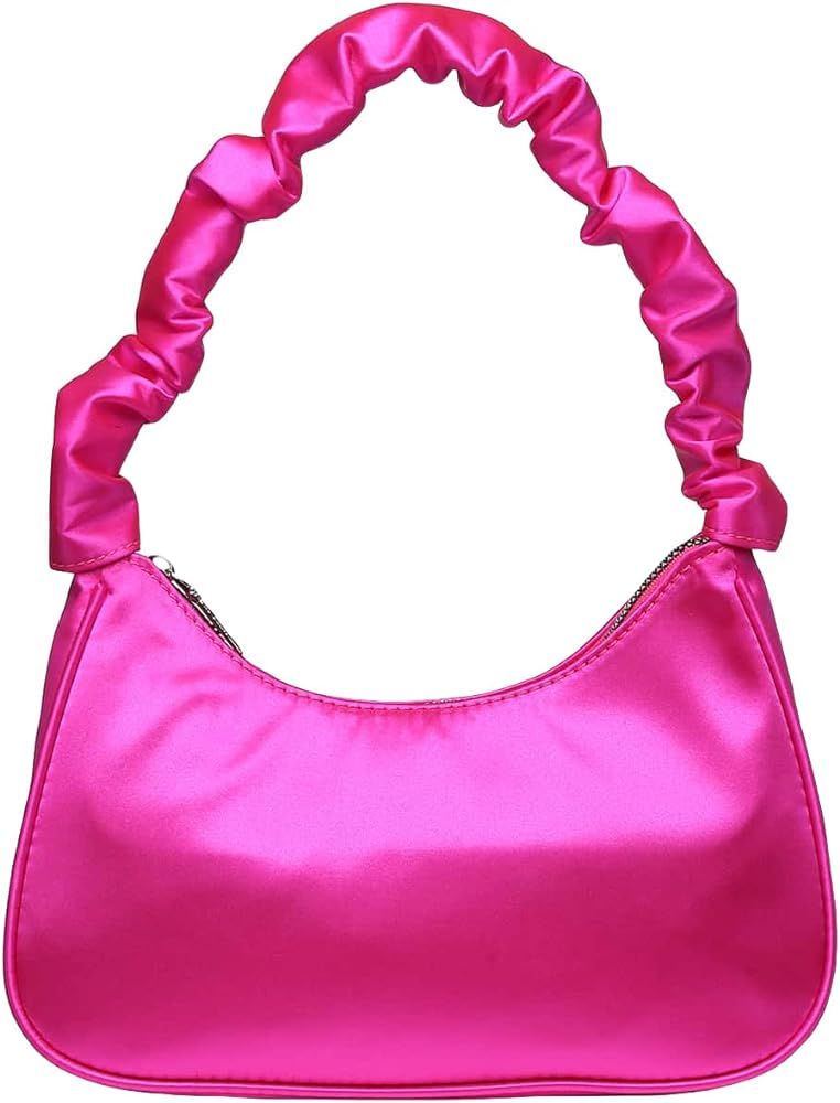 Verdusa Women's Satin Evening Bag Shoulder Bags Clutch Handbag Mini Purse | Amazon (US)