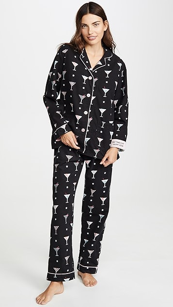 Nap Time Is My Happy Hour Flannel PJ Set | Shopbop