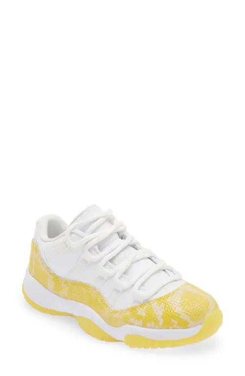 Nike Air Jordan 11 Retro Low Sneaker in White/Tour Yellow/White at Nordstrom, Size 8.5 | Nordstrom