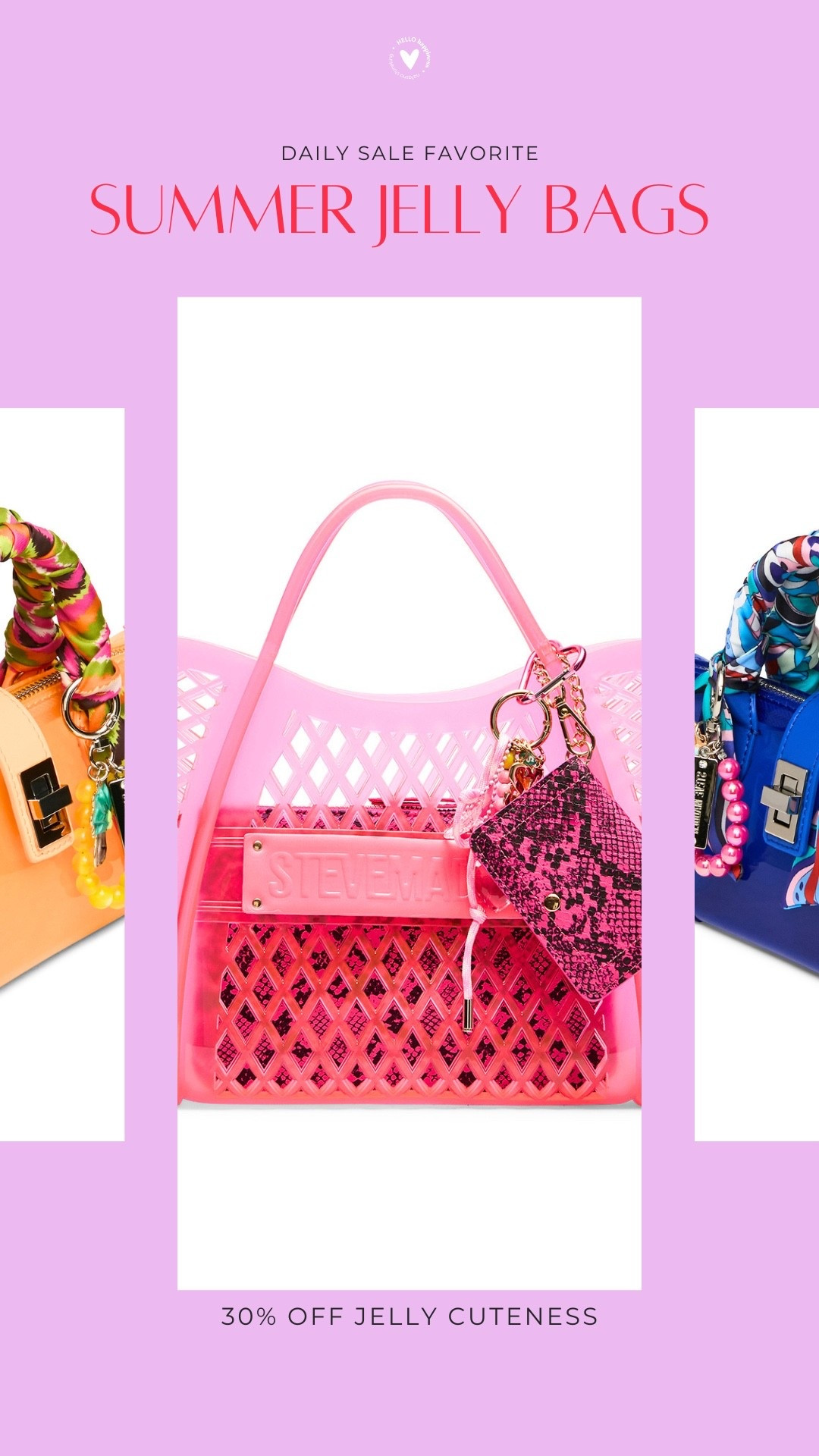 Obsessed with these jelly bags 💖 30% off!!

#LTKootd #LTKSaleAlert