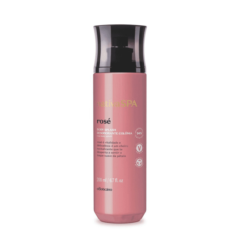 Desodorante Colônia Body Splash Nativa Spa Rosé, 200 ml | oBoticario (BR)
