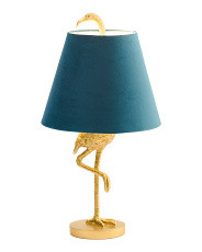 18in Metallic Flamingo Table Lamp | Furniture & Lighting | Marshalls | Marshalls