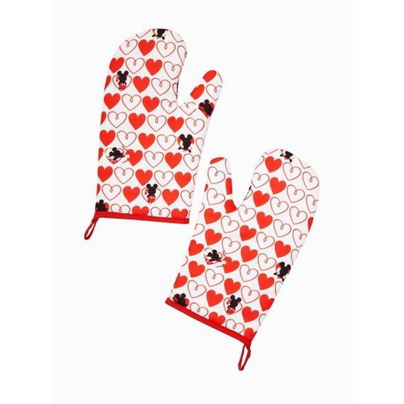 Seven20 Disney Mickey Mouse Red Heart Series Oven Mitts | 2 Pack | Target