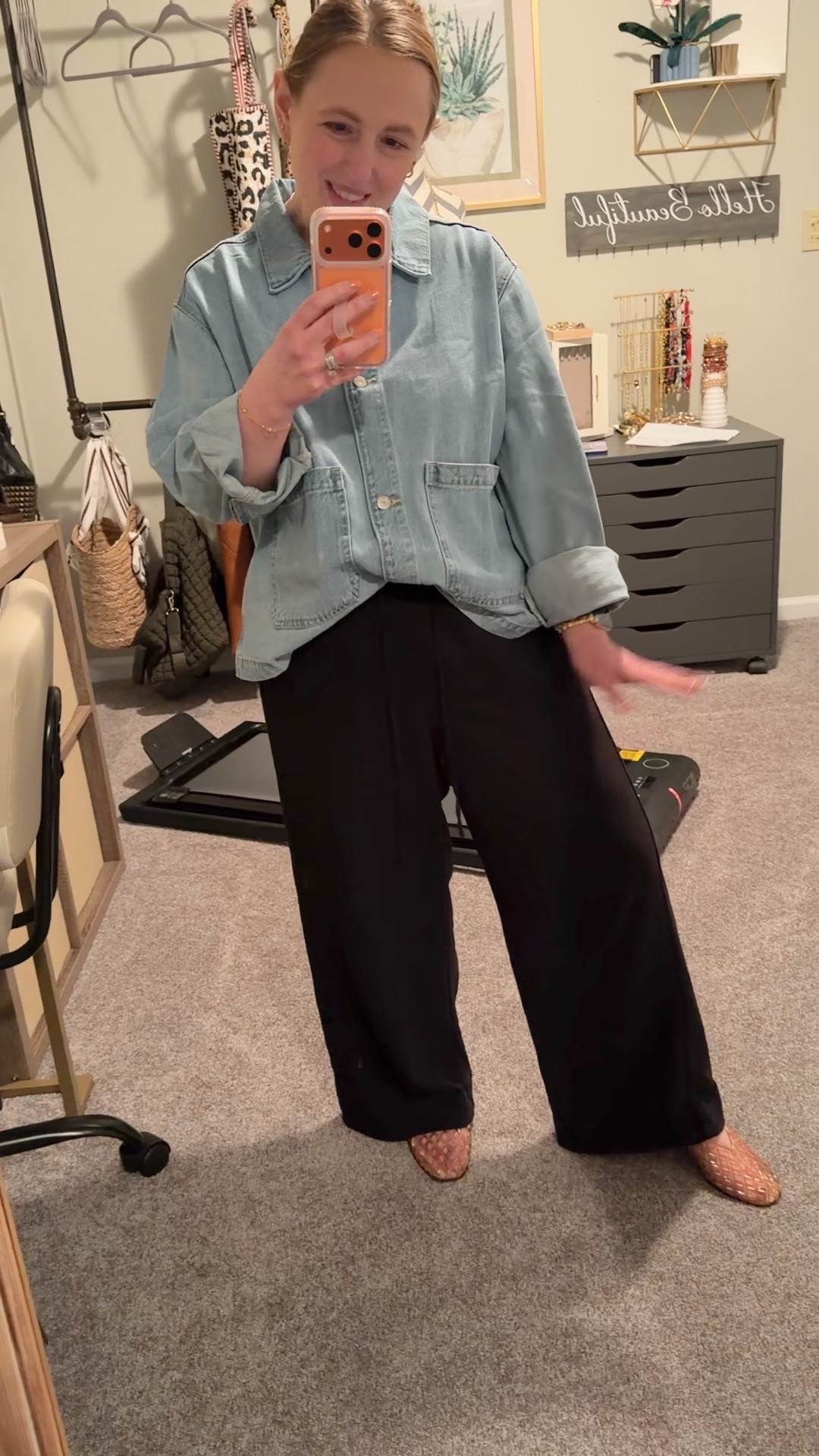 Outfit of the day I wore for teaching!  Once the weather gets nicer I will be wearing the jelly flats!

#LTKootd #LTKgrwm #LTKspringtrends