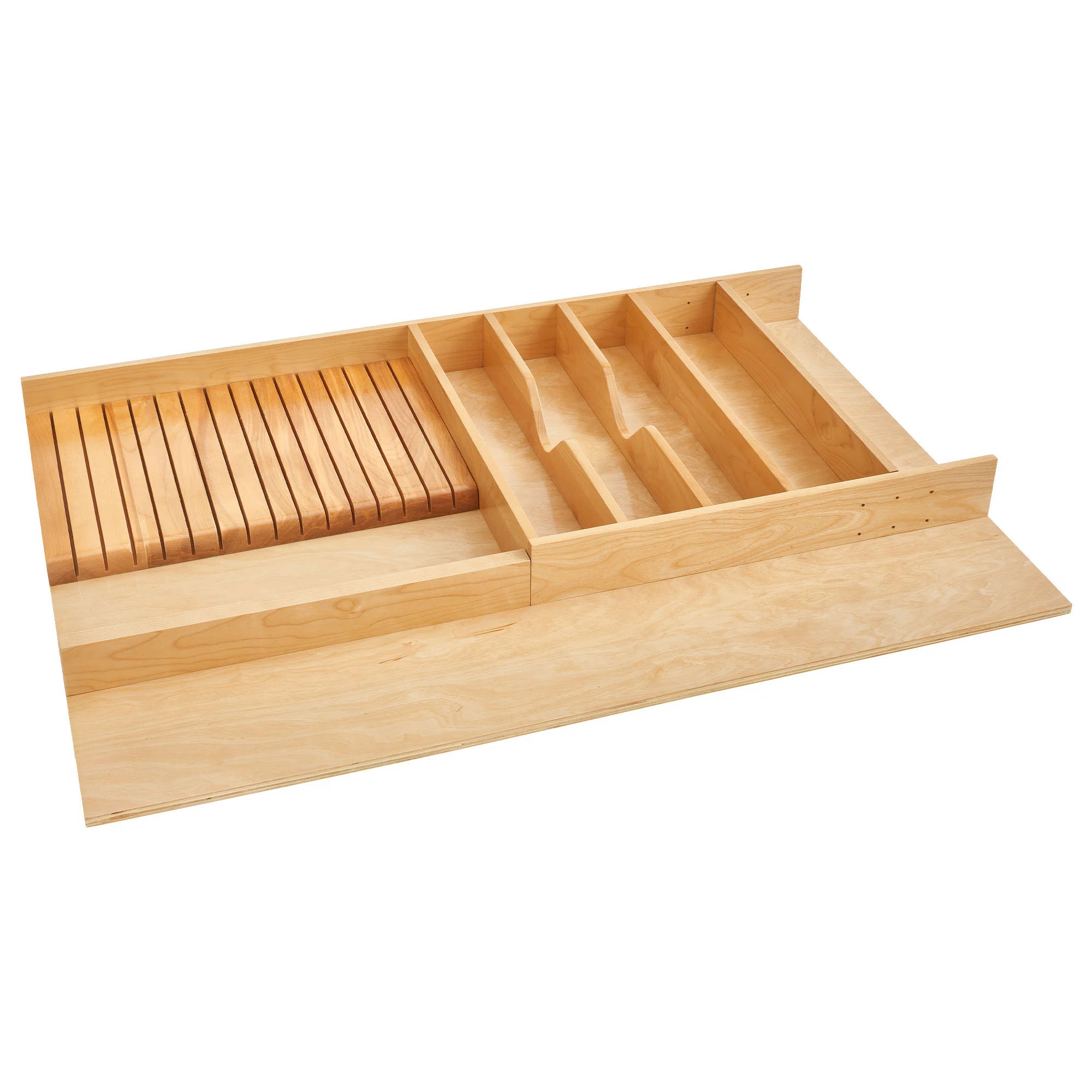Rev-A-Shelf Trim-to-Fit Shallow Knife Block Drawer Insert, 33.13 x 22 In, 4WUTKBByRev-A-Shelf4.5R... | Wayfair North America