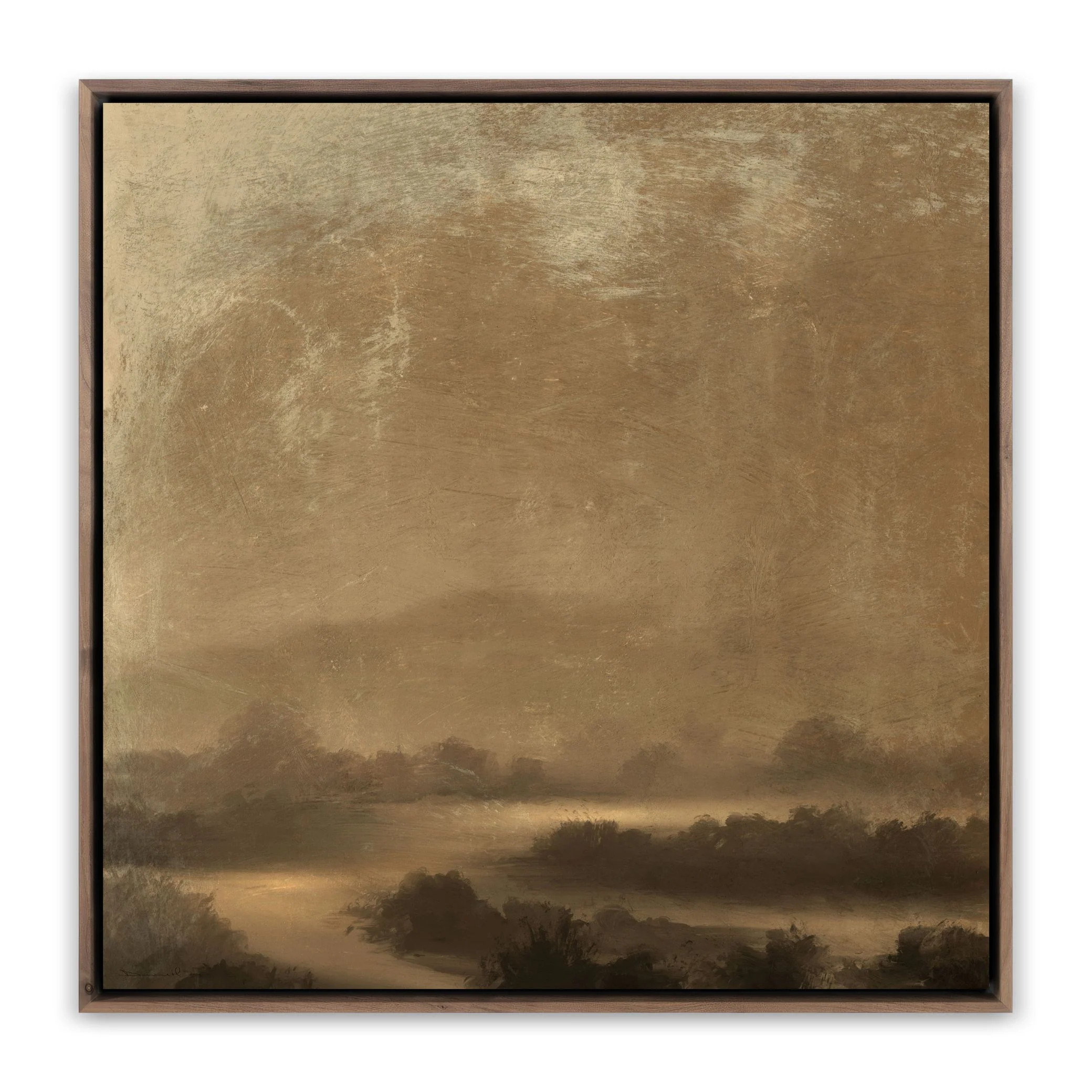 La Terre by Dan Hobday - Rustic Walnut Floater | Magnolia