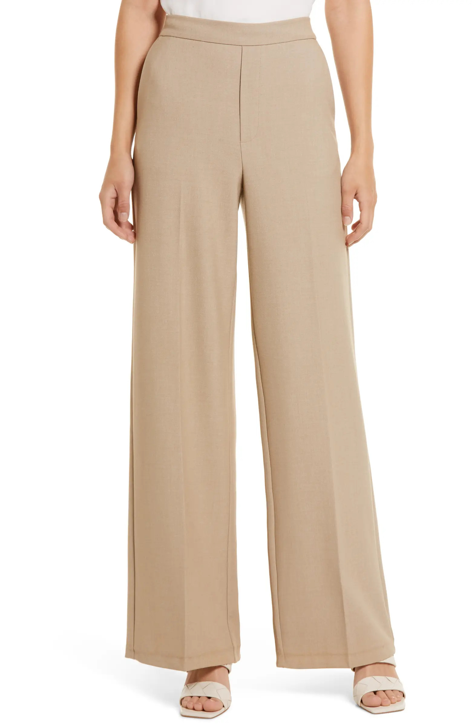 Wide Leg Flannel Pants | Nordstrom