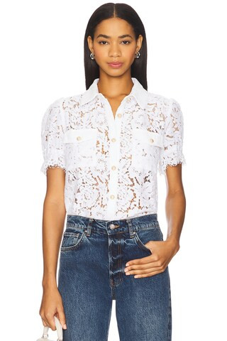 Generation Love Maude Lace Shirt in White from Revolve.com | Revolve Clothing (Global)