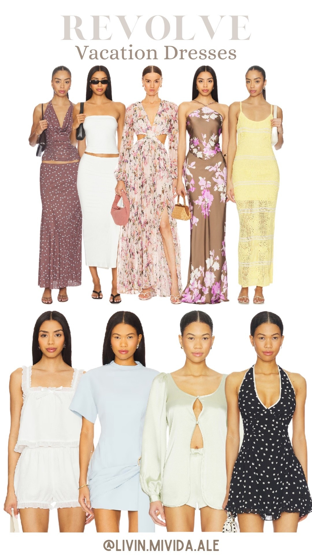 Vacation dresses 👗 

#revolve #dresses #spring

#LTKootd #LTKSeasonal #LTKstorytime