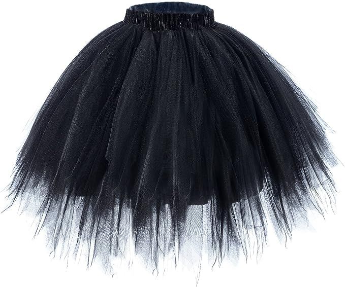AWAYTR Adult Tutus Skirts for Women - 4 Layers Tutu Skirt for Halloween Costume | Amazon (US)