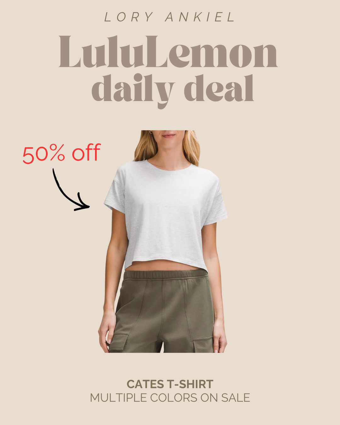Lululemon Daily Deal! - Cates T-Shirt, available in multiple colors. 

#lululemon #traveloutfit 

 #LTKActive #LTKSaleAlert #LTKFindsUnder50