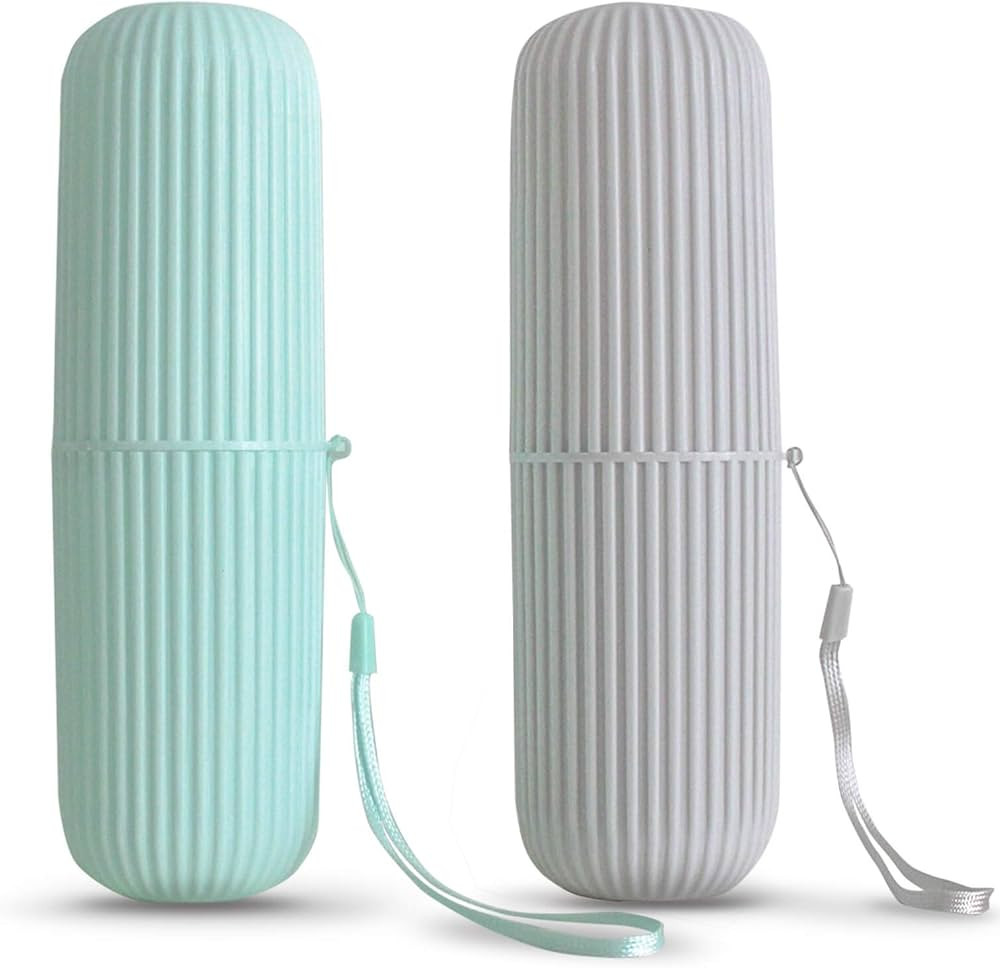 Sunenlyst,2Pcs Travel Toothbrush Holder, Portable Toothbrush Case Long 7.7 inch for Traveling, Ca... | Amazon (US)