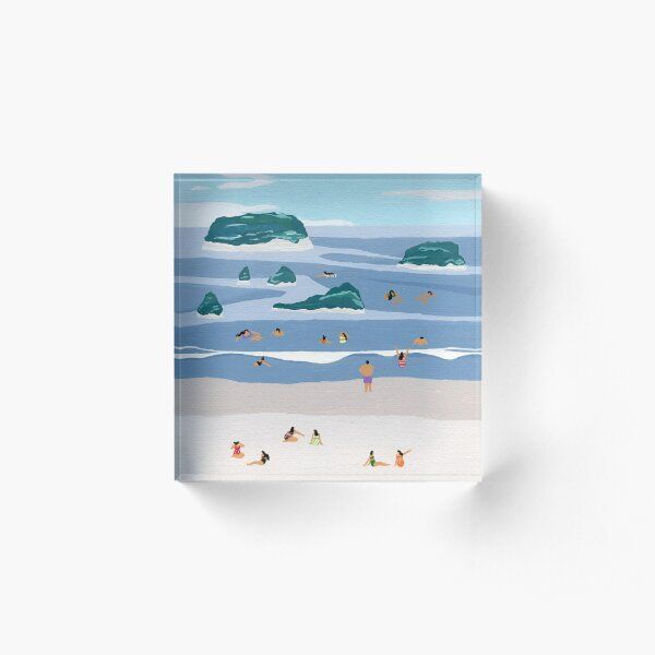 Island horizons Acrylic Block by HeloBirdie | Redbubble (US)