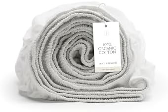 Boll & Branch Signature Hemmed Fitted Sheet - Full, White - 100% Organic Cotton - 1 Fitted Sheet ... | Amazon (US)