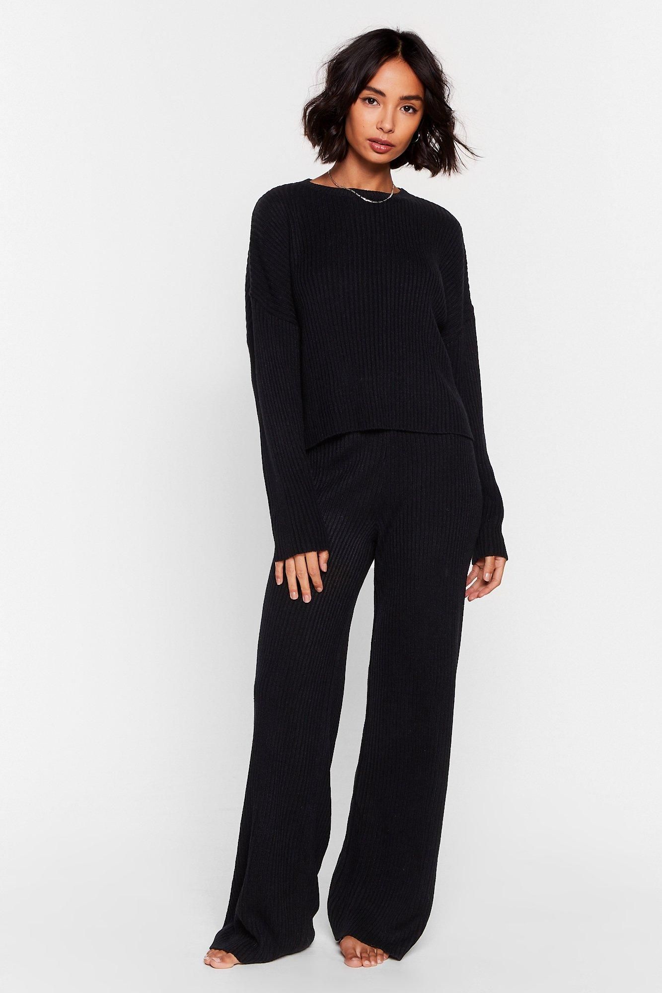 Knit Alone Sweater and Wide-Leg Lounge Set | NastyGal (US & CA)