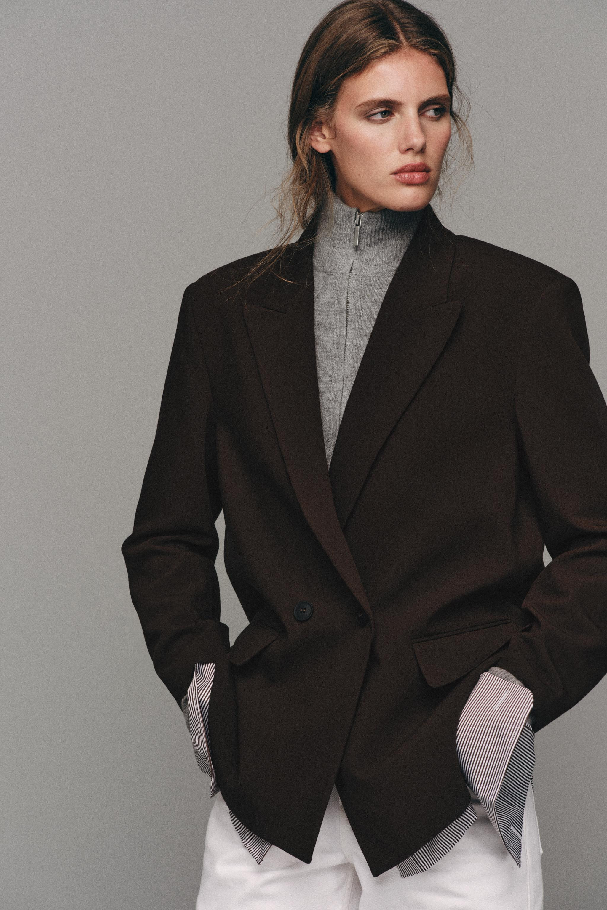 OVERSIZED DOUBLE-BREASTED BLAZER | Zara US