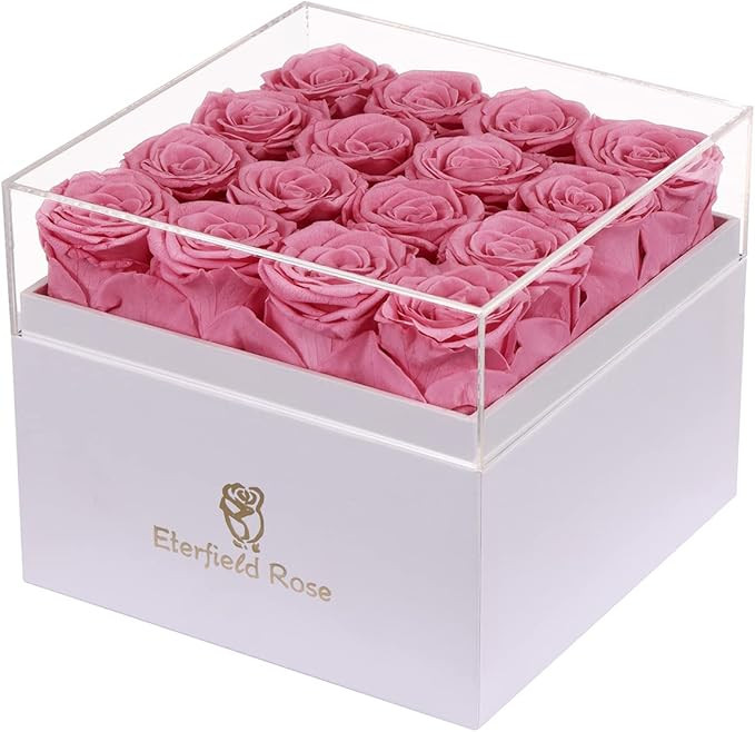 Eterfield Preserved Roses That Last a Year Eternal Rose in a Box Real Rose without Fragrance Gift... | Amazon (US)