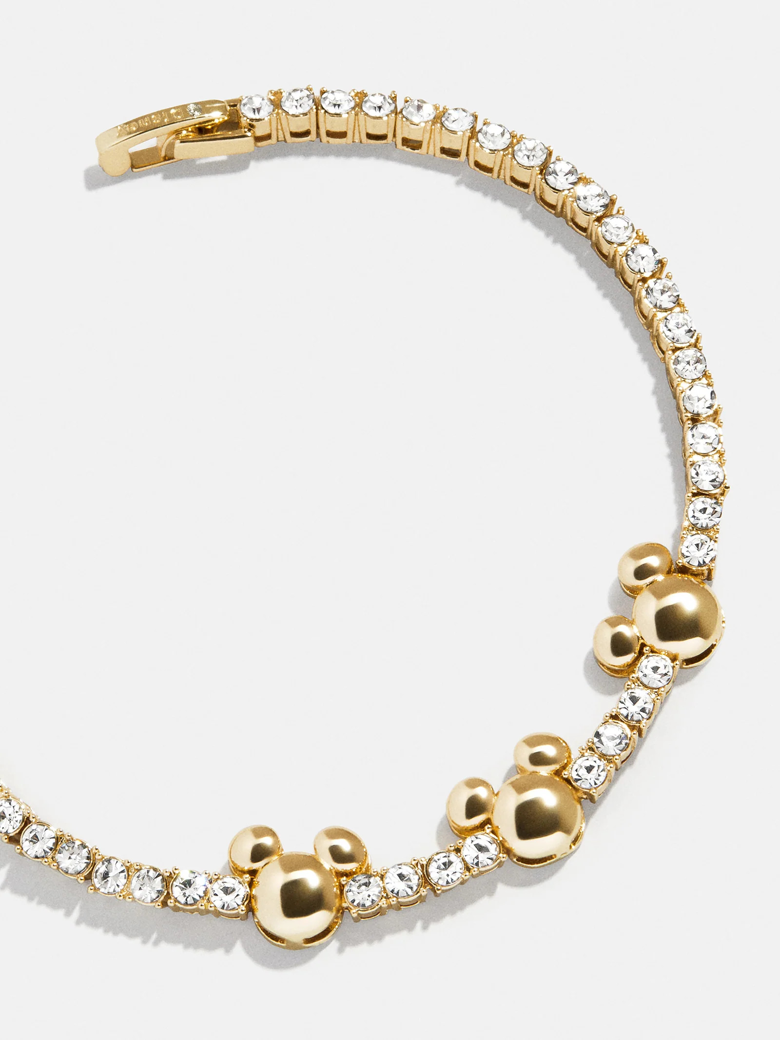 Disney Mickey Mouse Tennis Bracelet - Gold/Pavé | BaubleBar