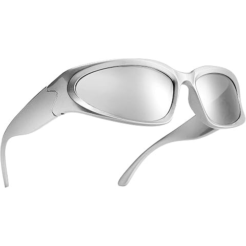 LIKSMU Wrap Around Street Fashion Sunglasses for Women Men Swift Oval Trendy Y2K Shades | Amazon (US)