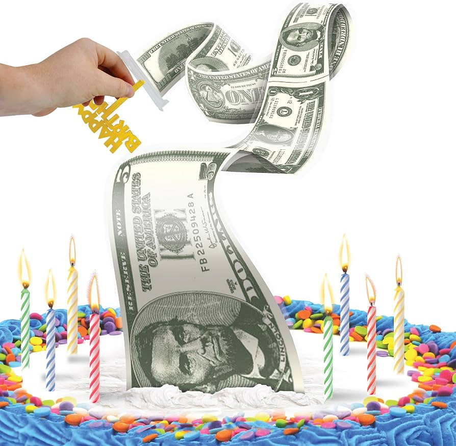 BEST PARTY EVER! Cash Stash Cake Surprise Candle Set, Pull Out Money Box for Birth Day Cakes with... | Amazon (US)
