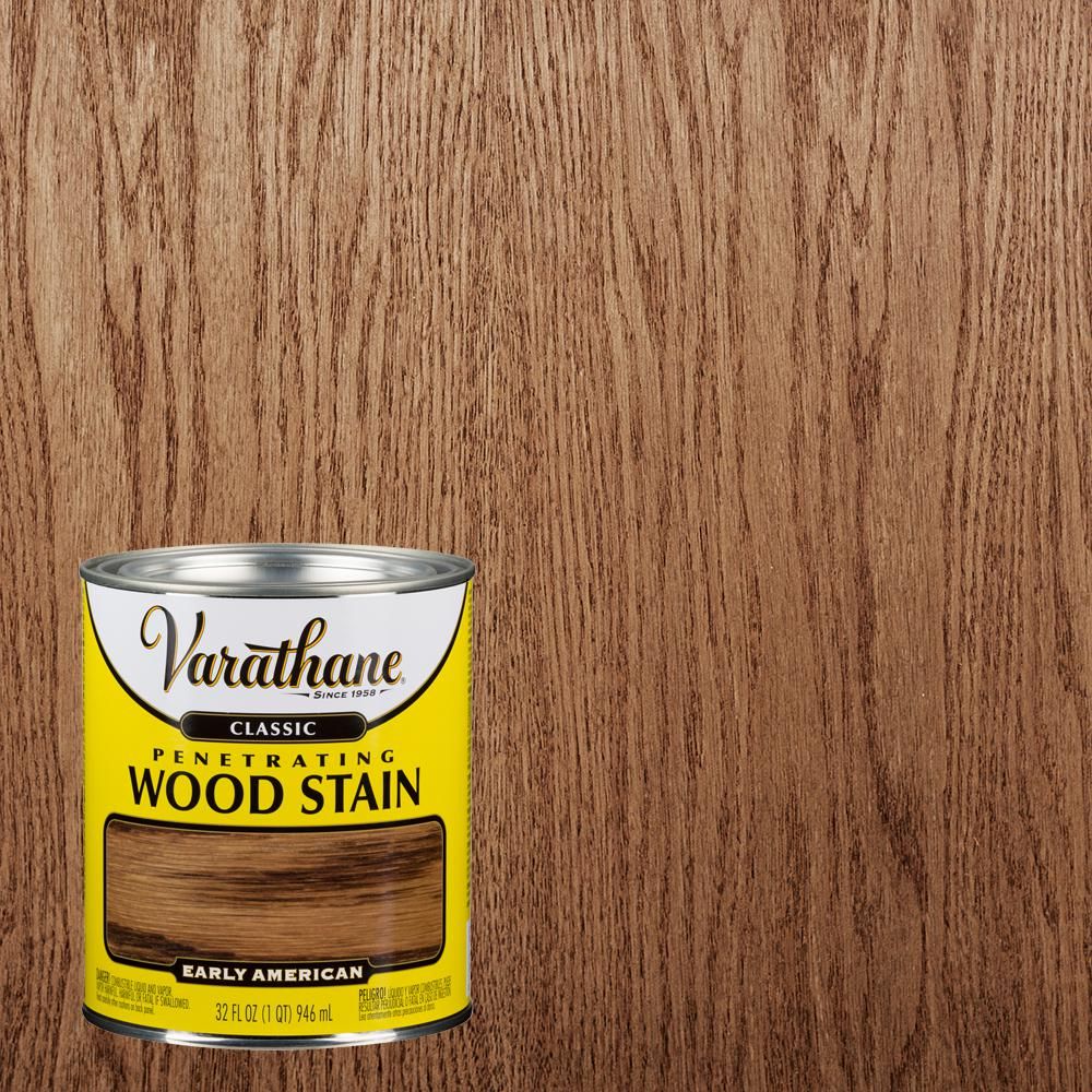 Varathane 1 qt. Early American Classic Wood Interior Stain-339710 - The Home Depot | The Home Depot