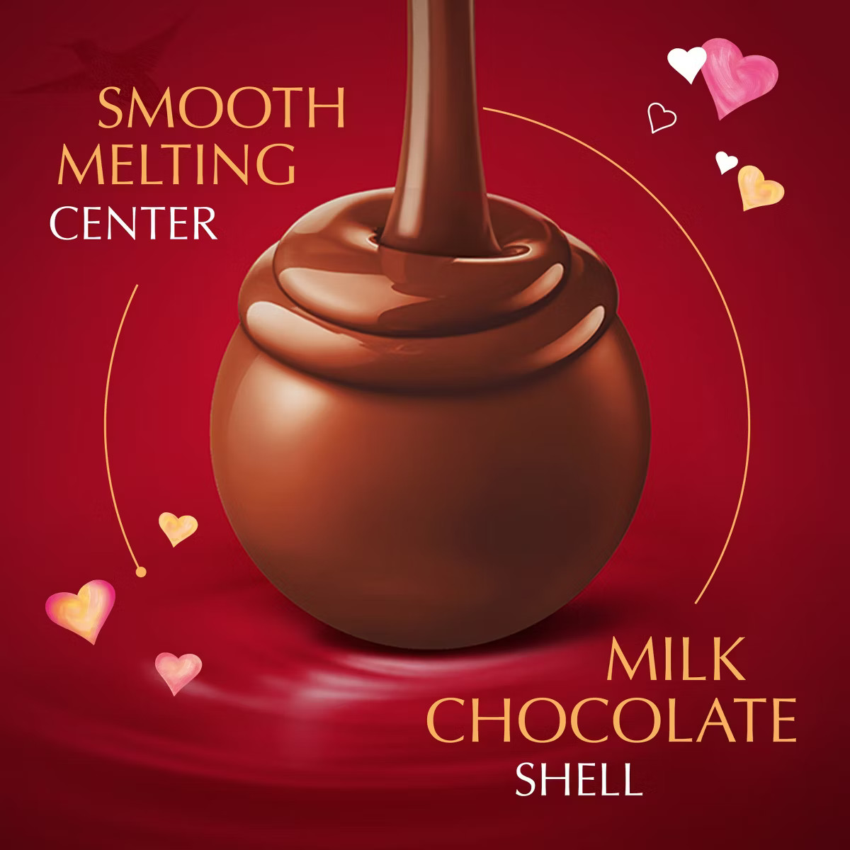Lindor Valentine's Milk Chocolate Truffles Heart - 3oz | Target