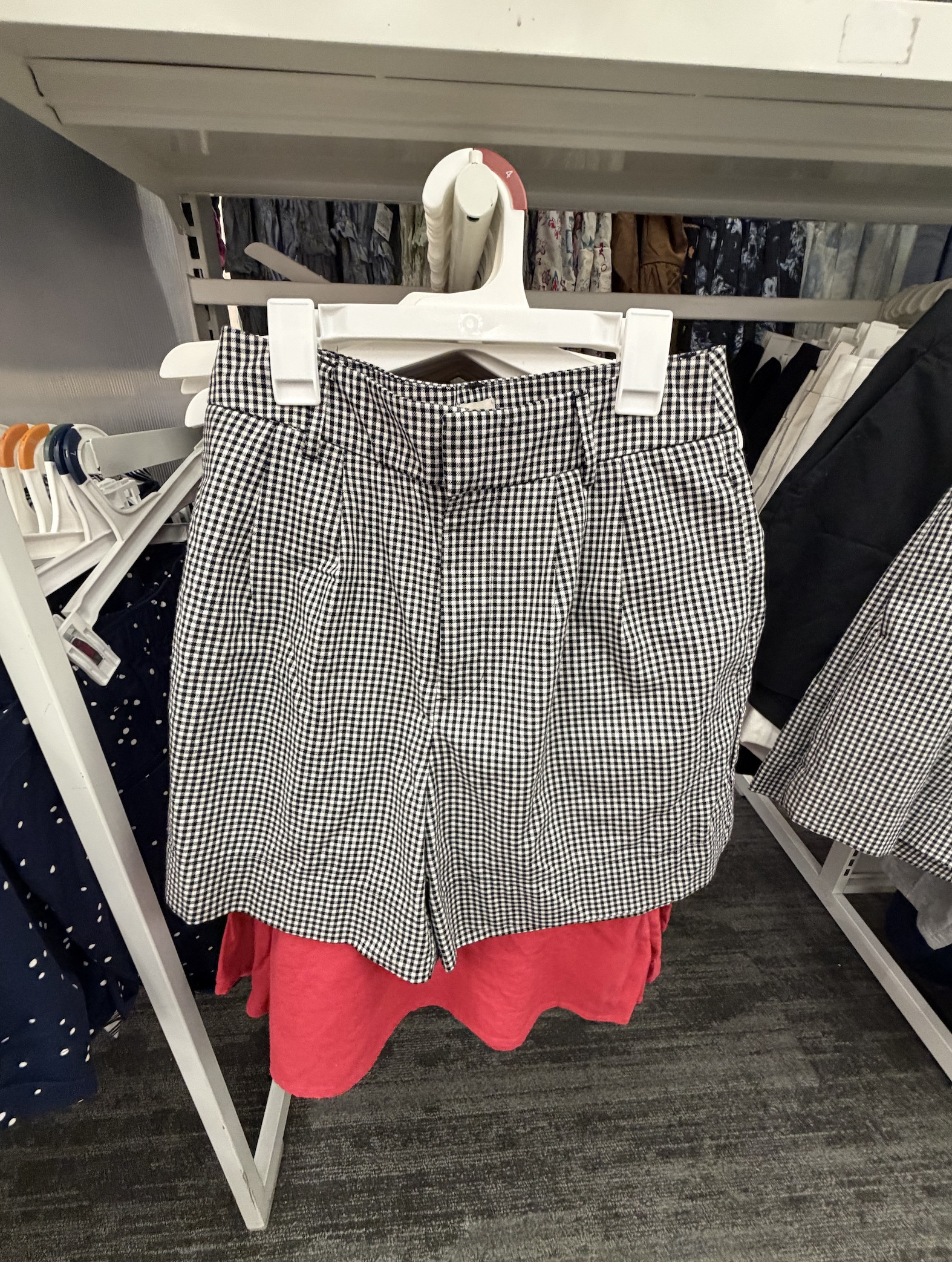 I saw these shorts on the hanger and instantly fell in love! So cute for summer, and you could easily dress them up for work or church!

summer outfits, trouser shorts, gingham shorts, affordable summer outfits 

 #LTKootd #LTKmomlife