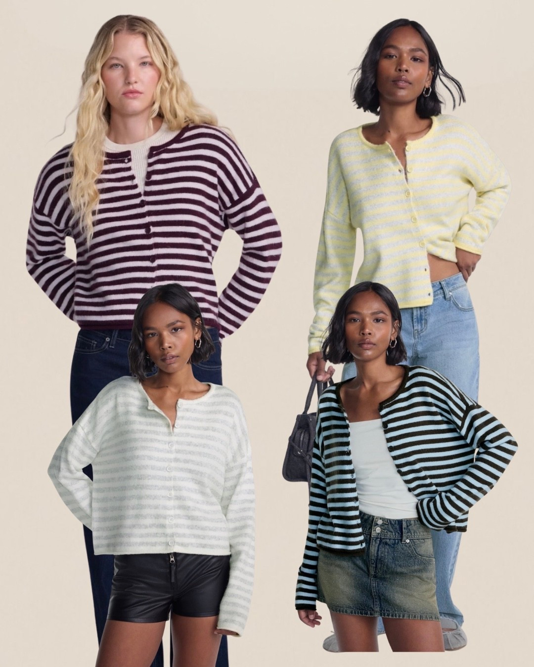 Walmart fall fashion // striped cardigan