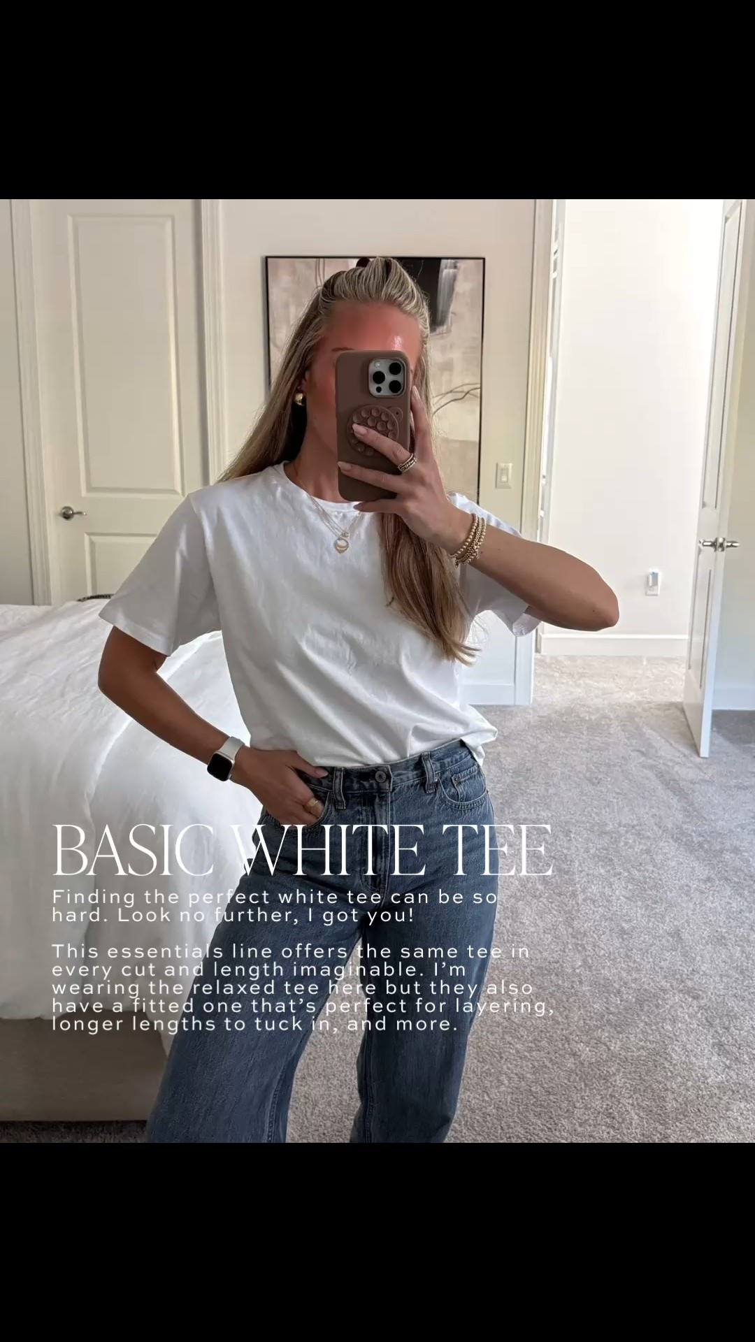 The Abercrombie Essential Tee line is my go-to for the perfect white tee. I’m wearing the Essential Relaxed Tee here, but they also make the Essential Baby Tee and Essential Tuckable Baby Tee depending on how fitted you want it. Same great fabric, just different silhouettes - all perfect for layering or wearing on their own.

Abercrombie Essential Relaxed Tee, Abercrombie Essential Baby Tee, Abercrombie Essential Tuckable Baby Tee, white t shirt women, basic white tee, relaxed fit t shirt women, baby tee women, everyday basics, capsule wardrobe essentials, layering tees for women, casual everyday outfit

#LTKSeasonal #LTKootd