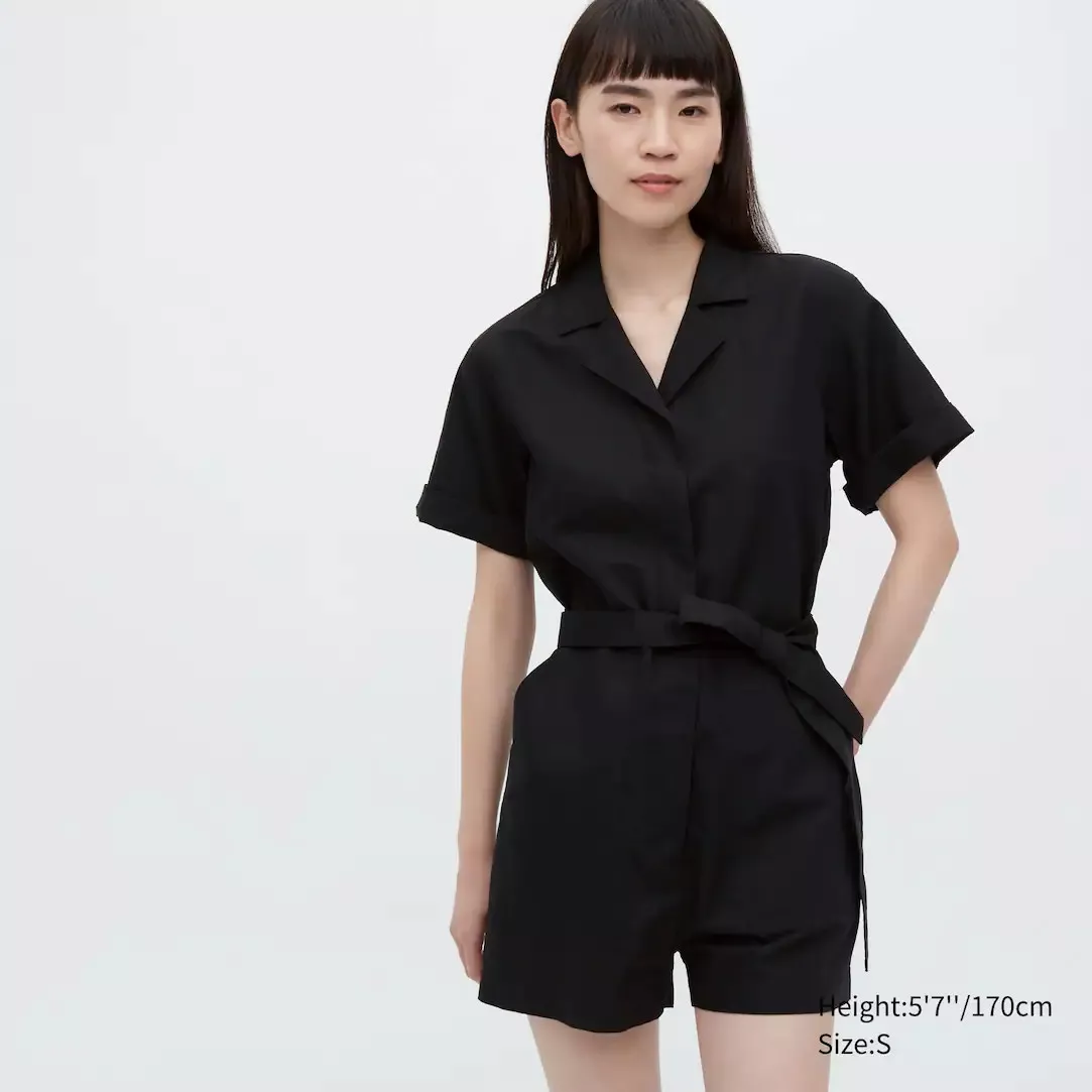 Uniqlo best sale linen romper