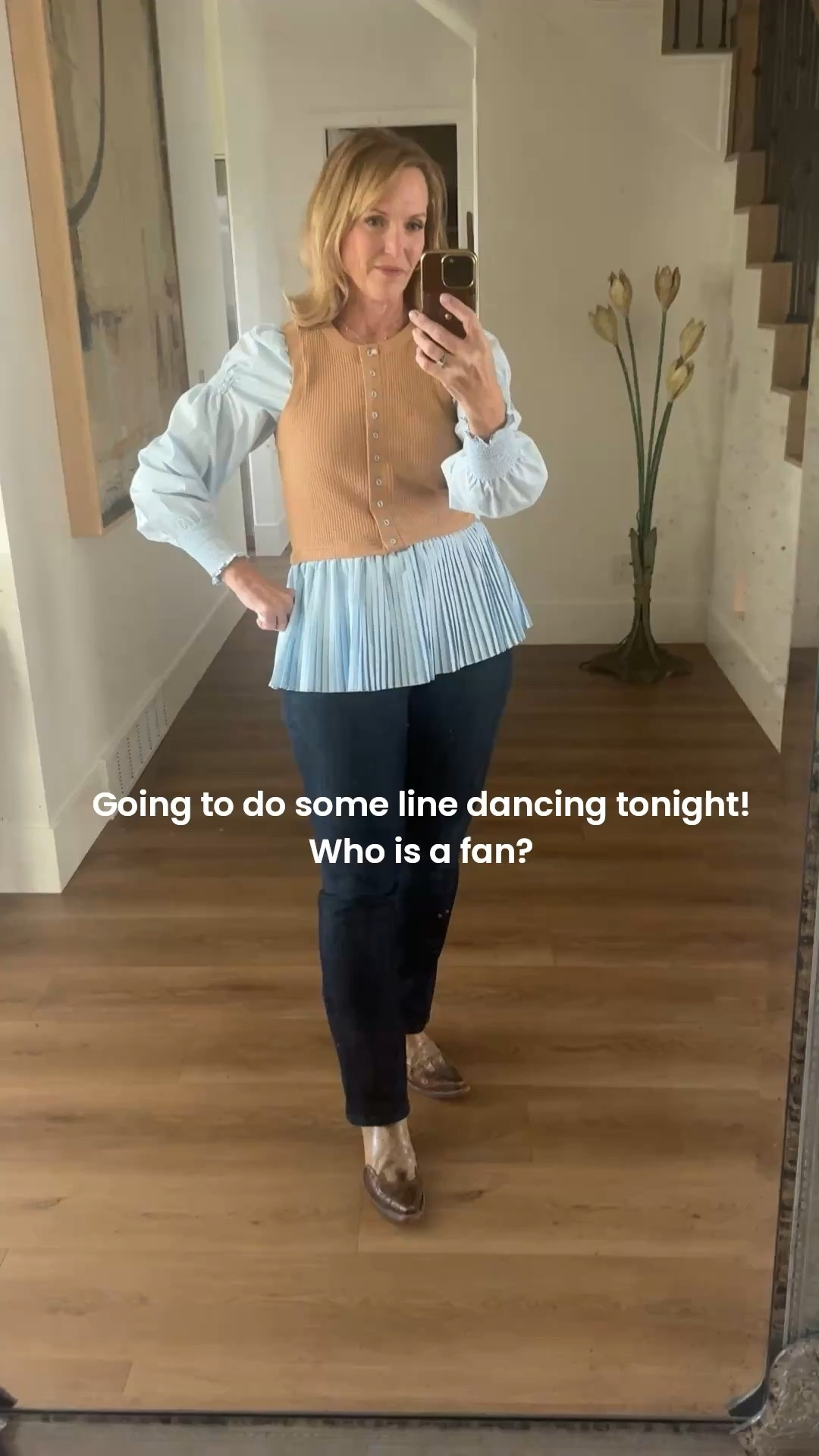 My friend is hosting a birthday party and I’m so excited to attend. It is all about line dancing, and I can’t wait! You can take the Texan away from Texas, but not the Texas out of the Texan
(Wait… does that make sense? Lol!)￼￼

#LTKstorytime #LTKootd #LTKOver40