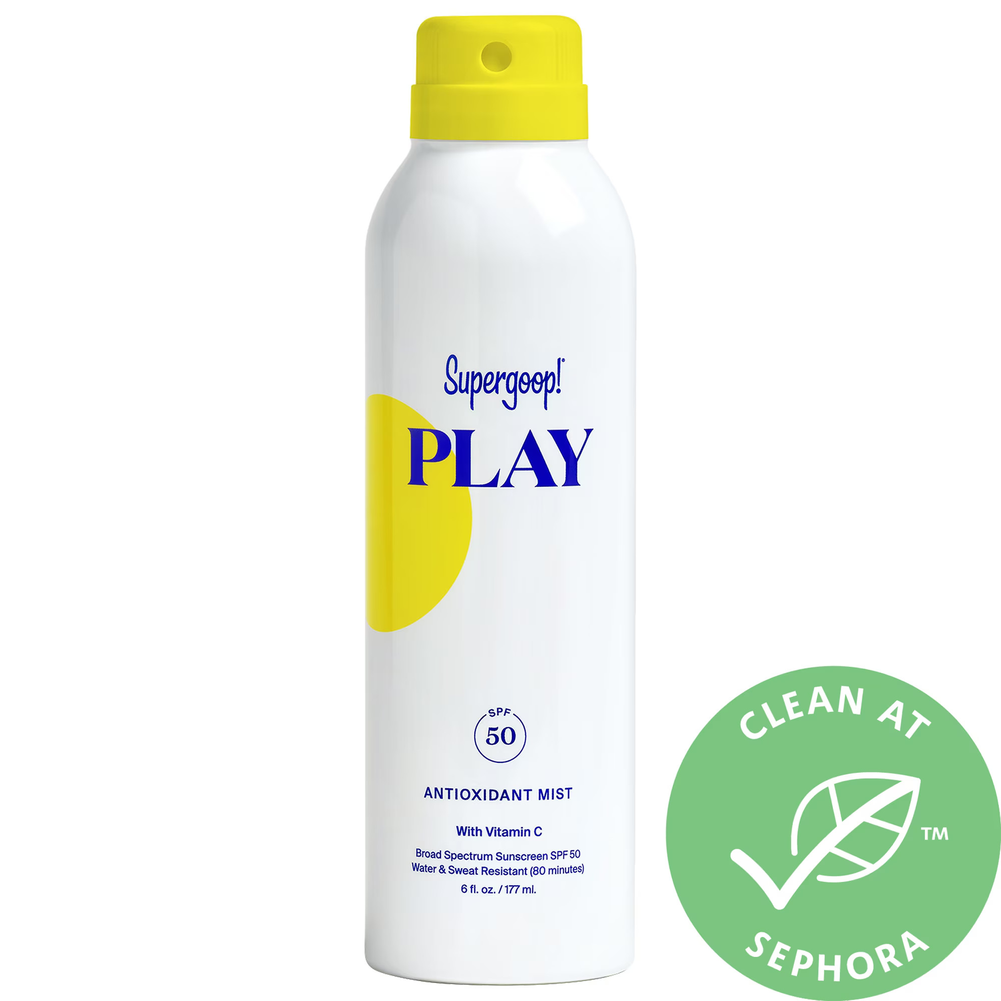 Supergoop! PLAY Antioxidant Body Sunscreen Mist SPF 50 PA++++ 6.0 oz/ 177 mL | Sephora (US)