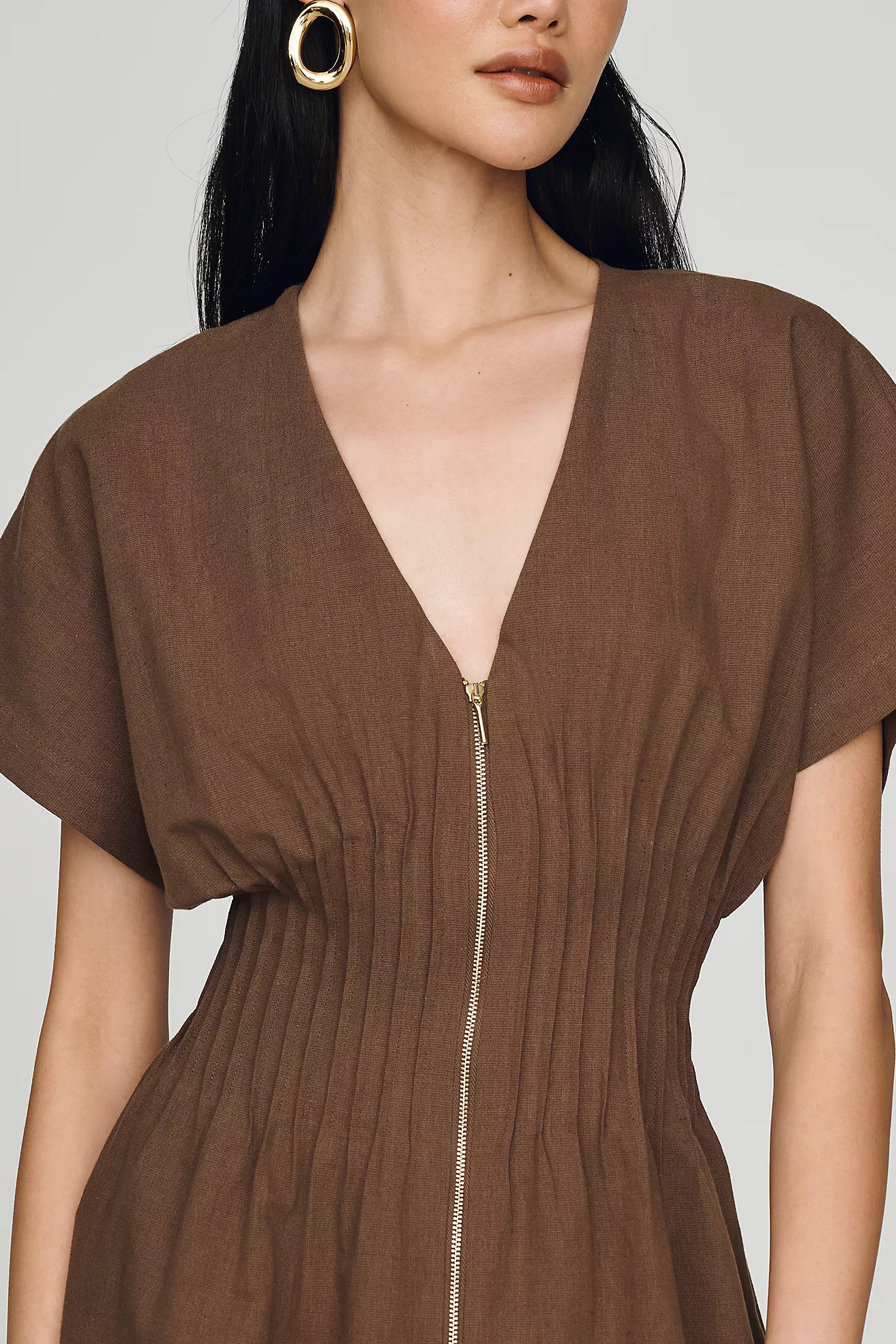 Exquise Tobie Pleated Mini Dress | Anthropologie (US)