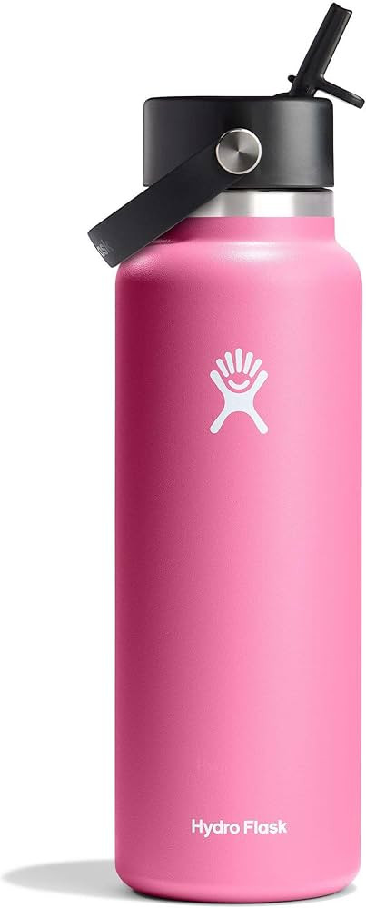 HYDRO FLASK Wide Mouth vacuum insulated stainless steel water bottle with leakproof closeable str... | Amazon (US)