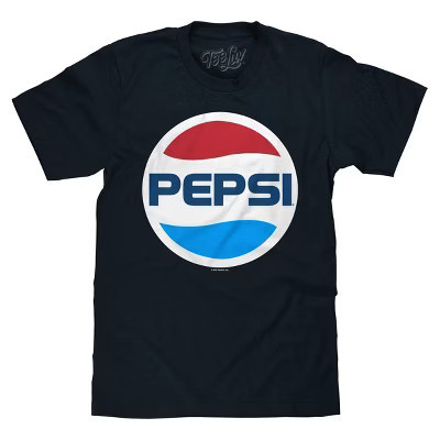 Tee Luv 80s Pepsi Logo T-Shirt - Navy Blue XXX Large | Target