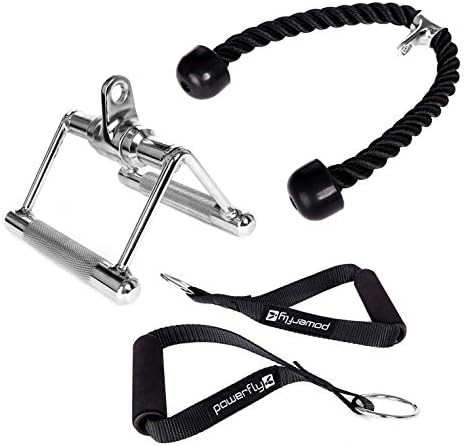 LAT Pulldown Attachments for Gym - Cable Machine Attachment Set with Tricep Pull Down Rope, Exercise | Amazon (US)