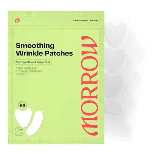 Morrow Beauty - Peptide-Infused Smoothing Wrinkle Patches - Overnight Patches for Smoothing Fine Lines and Wrinkles, Anti Aging Stickers for Crow's Feet, Elevens, Smile Lines (66 Count) | Amazon (US)