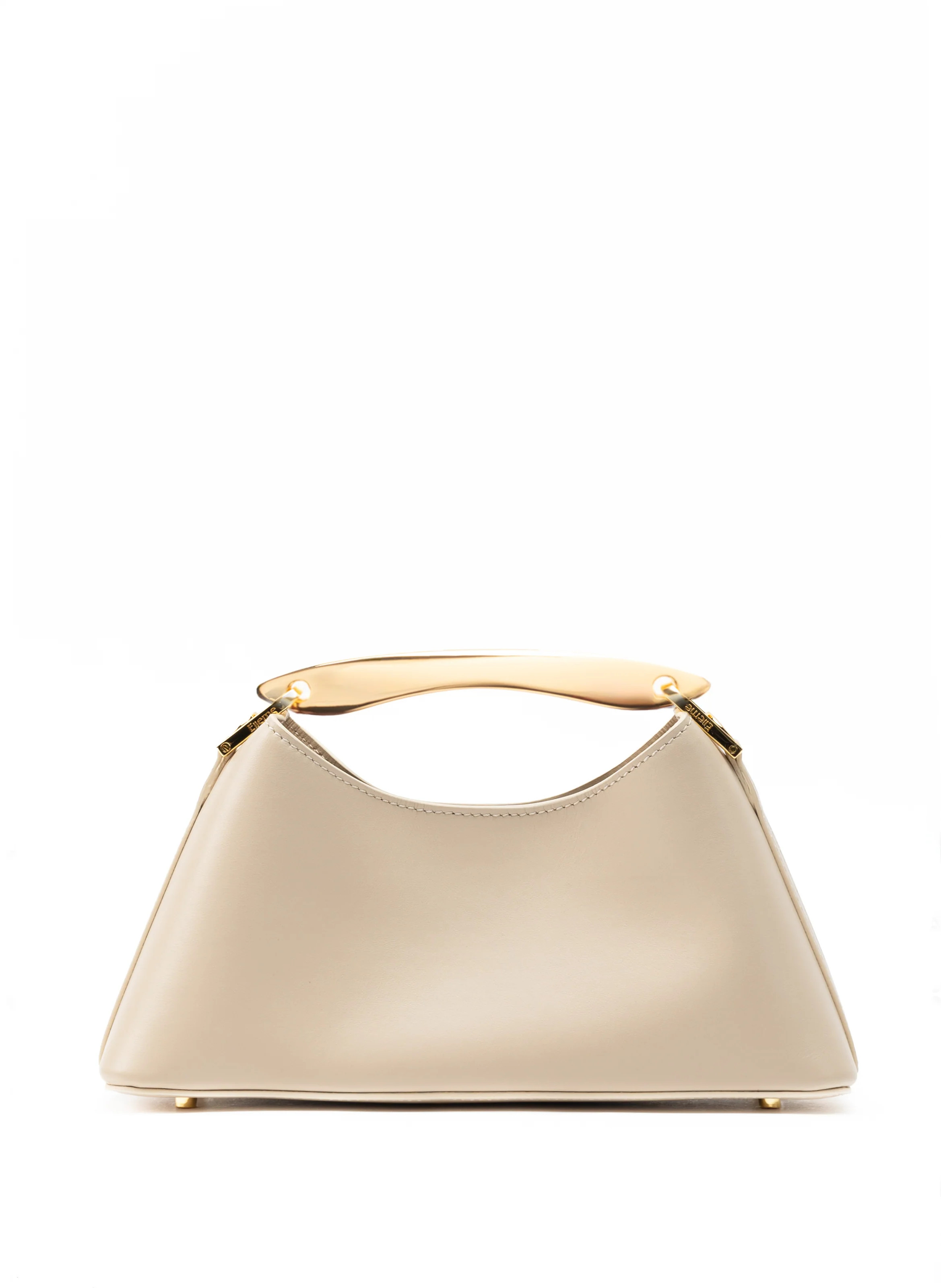 Mini Boomerang Leather Sesame - Micro Bags for Women - Elleme | Elleme