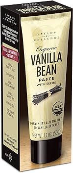 Taylor & Colledge Organic Vanilla Bean Paste with Seeds, 1.7oz Tube | Amazon (US)